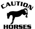 caution horses