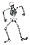 dancing skeleton