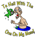 To hell with the one on my nose