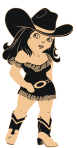 cartoon cowgirl