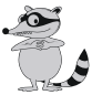 cartoon raccon