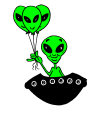 alien balloons