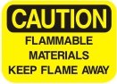 flammable materials keep flame away