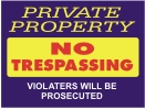 No trespass