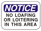 no loitering