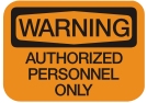 authorized personnel